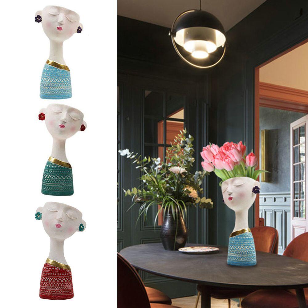 CONOPERY Bình Hoa Họa Tiết Trừu Tượng Sáng Tạo Trang Trí Phòng Khách