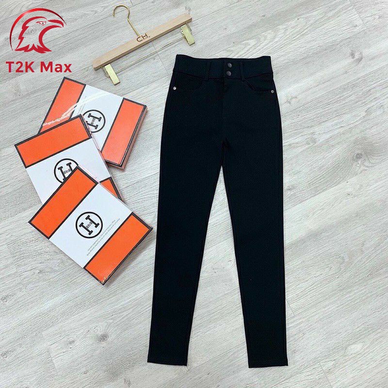 Quần legging nữ cạp cao gen bụng nâng mông chất umi xuất hàn siêu đẹp - T2K Max