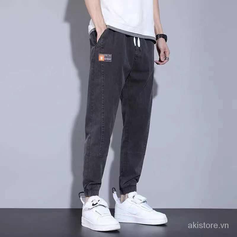 Quần jean jogger cỡ lớn S-5XL thời trang Hàn Quốc cá tính cho nam | BigBuy360 - bigbuy360.vn