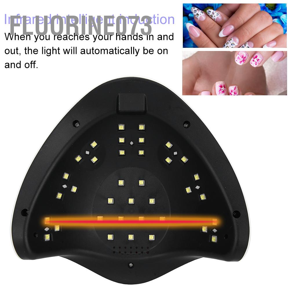 Fluorine073 Máy sơn móng tay chuyên nghiệp 108W LED UV Gel thông minh Đèn máy sấy