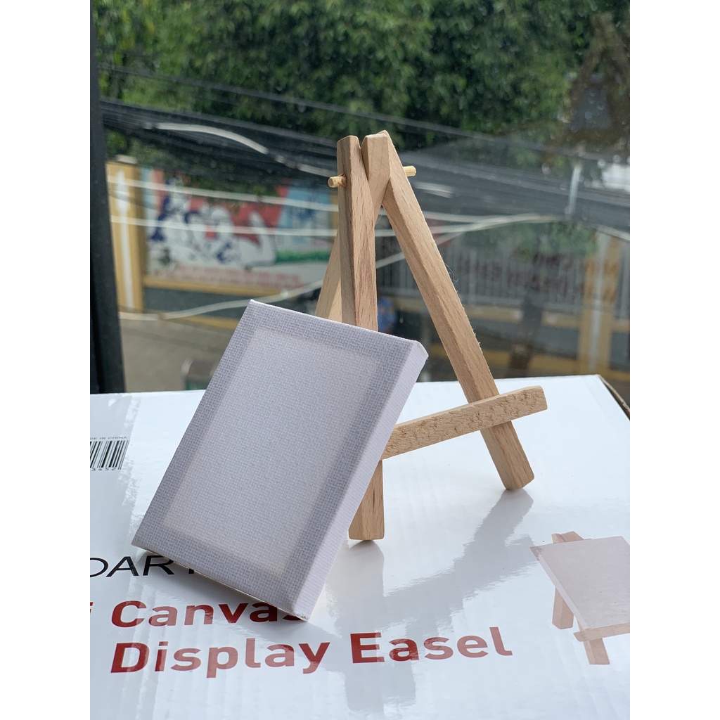 [XÓM VẼ] Giá vẽ NHẬP KHẨU tranh nhỏ mini canvas kèm khung tranh