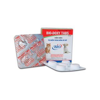 Thuốc trị nhiễm trùng đường hô hấp cho chó mèo - Bio Doxy Tabs