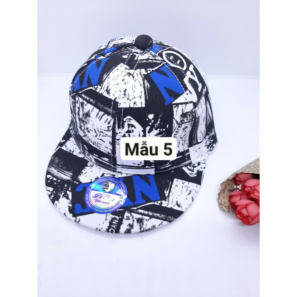 NÓN SNAPBACK NÓN HIPHOP PHONG CÁCH CHO BÉ TRAI BÉ GÁI TỪ 1 - 3 TUỔI