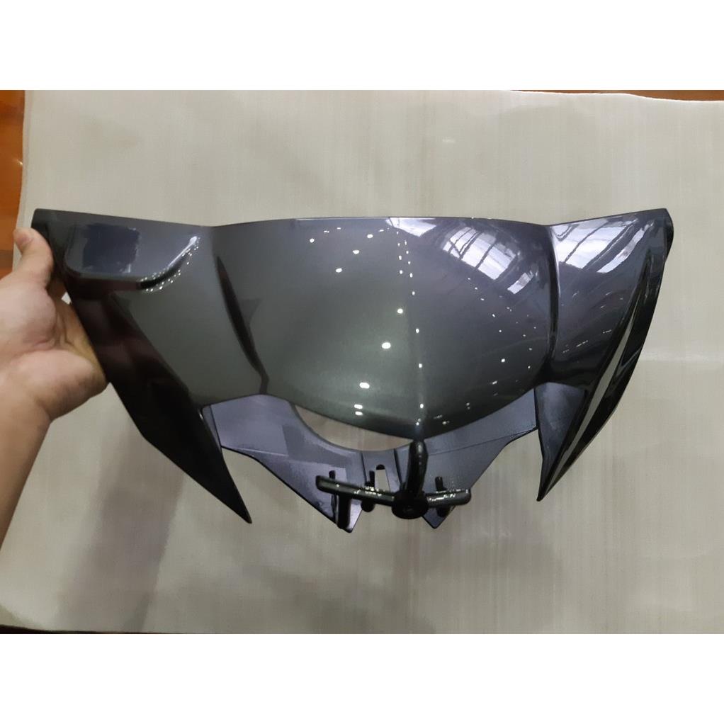 Ốp đầu trước (Nắp trước tay lái) Exciter 135 ghi xám