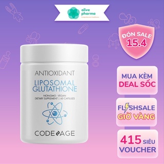 Mua  TEM CHÍNH HÃNG CODEAGE  Viên uống TRẮNG DA Codeage LIPOSOMAL GLUTATHIONE 60 viên