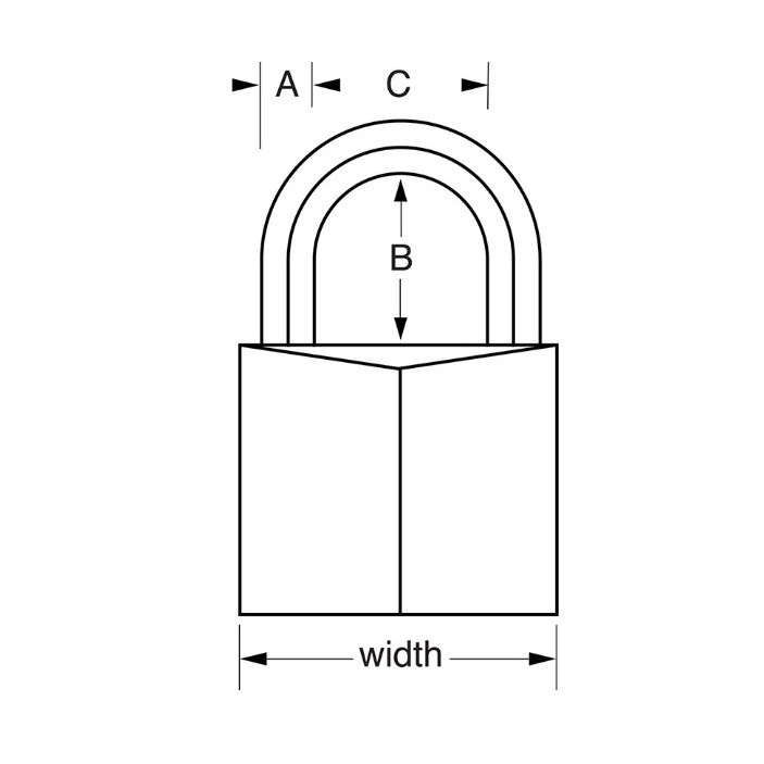 Ổ Khóa Master Lock 1165 EURD Thân Đồng Rộng 60mm Dầy XXL