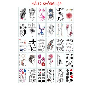 Set 30 Miếng Dán Giả Hình Xăm Cá Tính