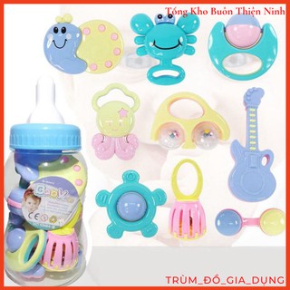 BỘ ĐỒ CHƠI XÚC XẮC BÌNH BÚ 9 MÓN CHO BÉ
