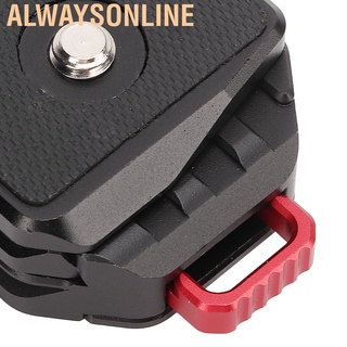 Alwaysonline V Lock Quick Release Plate Universal Camera Mount Adapter With 1/4in