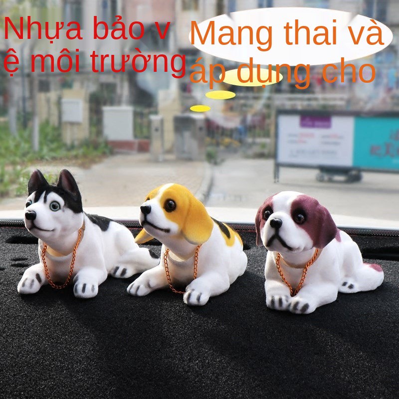 Đồ Trang Trí Xe Hơi Lắc Chó Con Búp Bê Ô Tô Sáng Tạo Thần Mới Trang Trí Trang Trí Nội Thất Cung Cấp