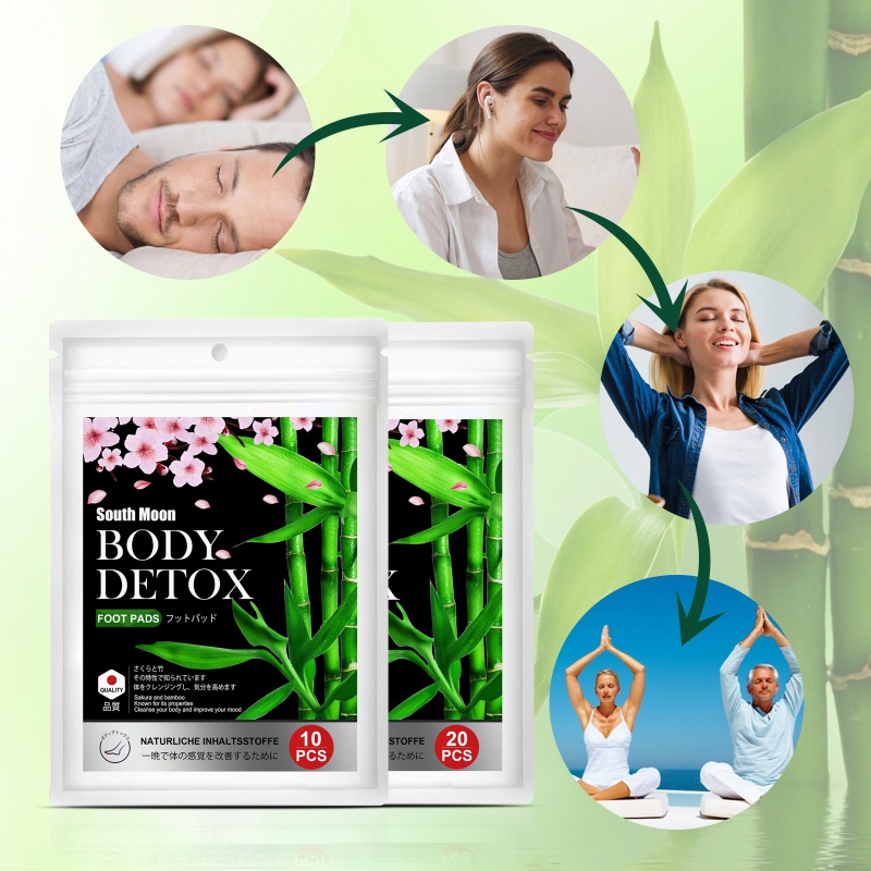 Bộ 10 Miếng Dán Bàn Chân Giải Tỏa Căng Thẳng Tự Nhiên 10 Cái