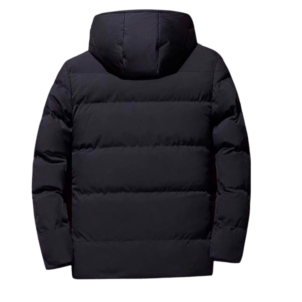 Áo Khoác Phao Nam Nón Liền Trần Bông 3 Lớp Form Rộng Mặc Ấm Che Gió Chống Nước Nhẹ NEW UNISEX