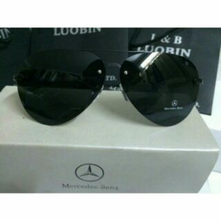 Combo 2 Kính Mercedes đen thời trang nam nu