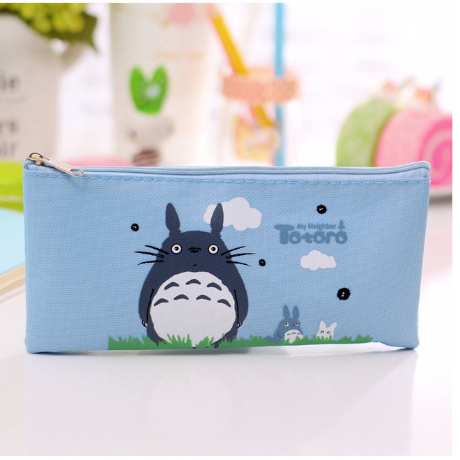 Bóp Bút Viết Vải In Hình Totoro