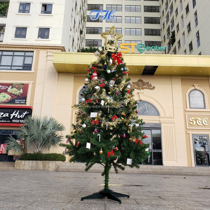 HỎA TỐC HCM Cây thông noel 1m5 , 1m8 trang trí giáng sinh Full phụ kiện trang trí