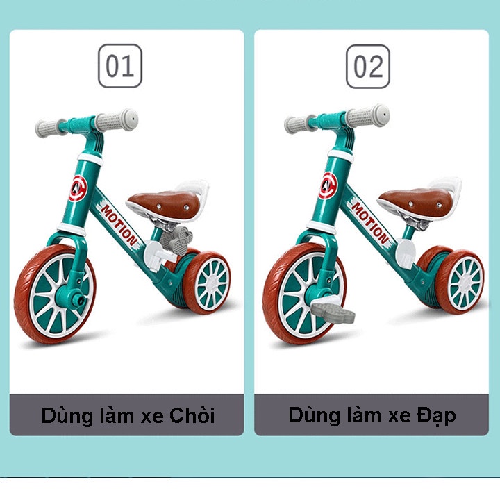 Xe chòi chân cho bé 1 3 tuổi tập đi - xe đạp trẻ em 3 bánh thăng bằng MOTION