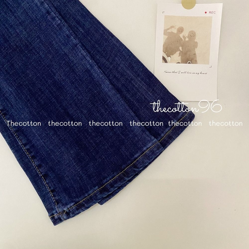 Quần jeans nữ ống loe co giãn quần bò lưng cao ulzzang TheCotton | WebRaoVat - webraovat.net.vn