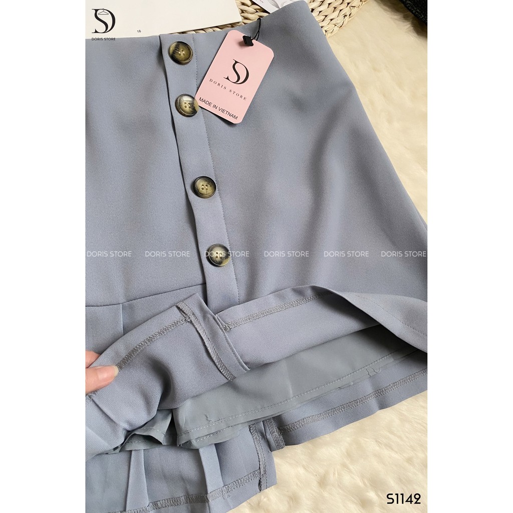 Chân váy vát lệch có khuy DORIS S1142 | BigBuy360 - bigbuy360.vn
