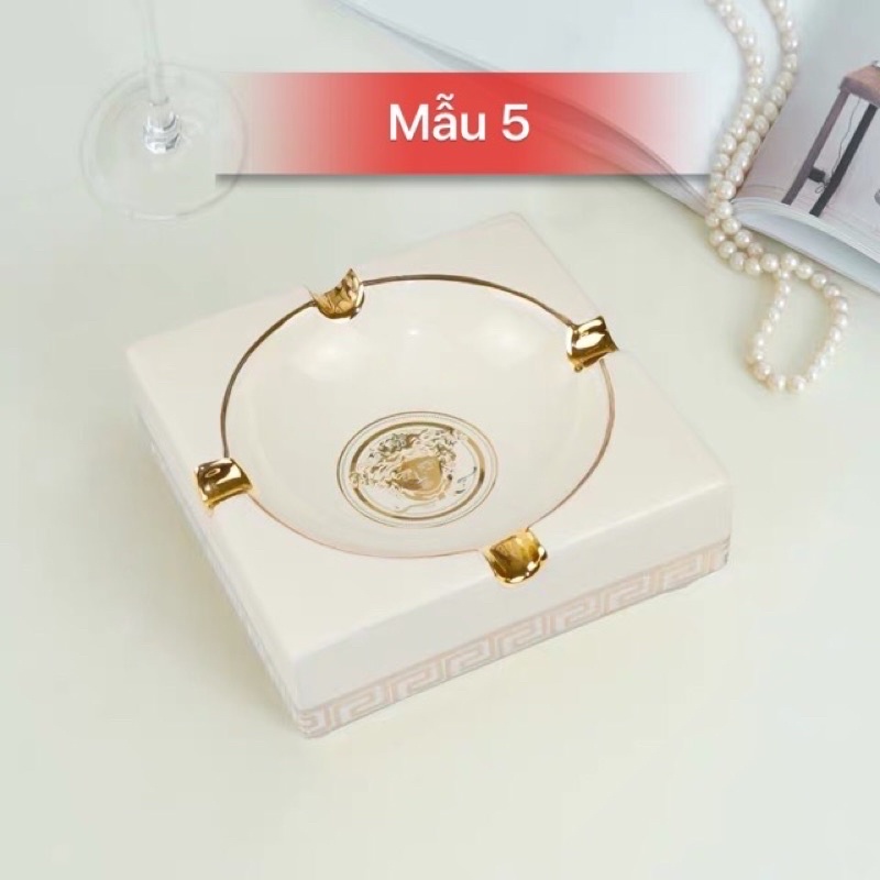 GẠT TÀN SỨ VERSACE TRẮNG, ĐEN