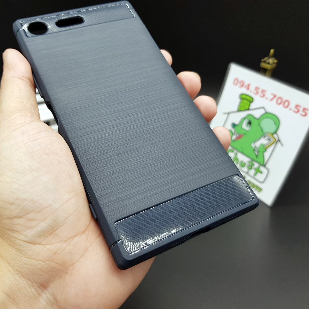 [Loại Tốt] Ốp Lưng Sony XZ Premium Dẻo Carbon Phay Xước Chống Sốc