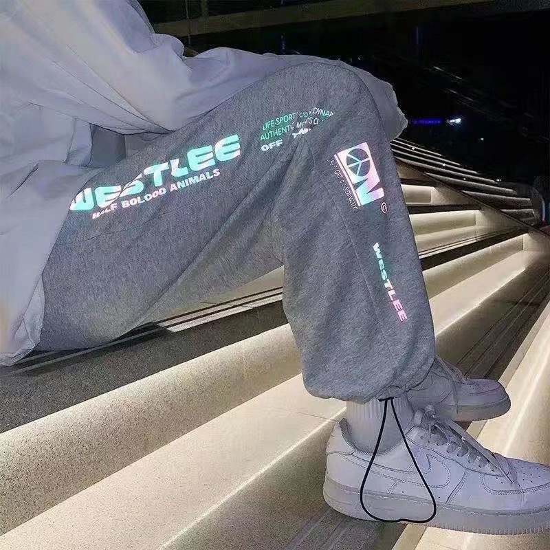 Quần dài phản quang thiết kế thời trang cho nam size m-3xl