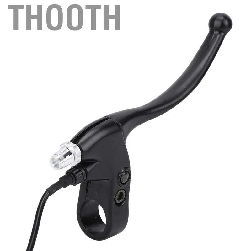 Thooth Thicken Aluminium E-bike Brake Lever Kits for Electric Bicycle Scooter Black