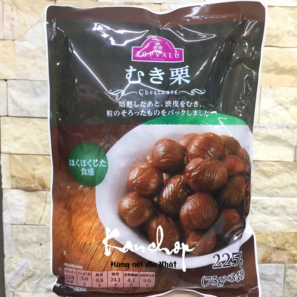 Hạt dẻ Nhật Bản Topvalu 225g