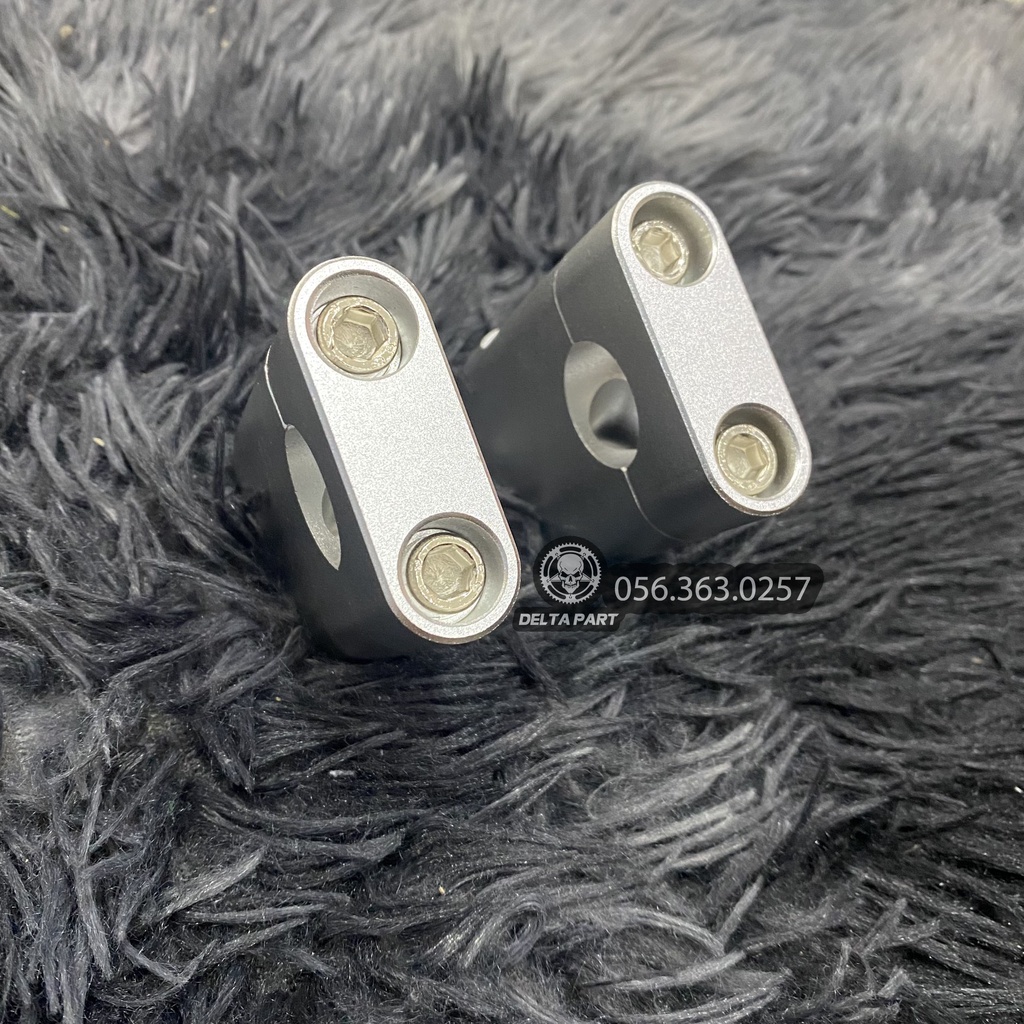 Gù Nâng Ghi Đông Xéo 22 ly - Tay Lái Moto - Nhôm CNC Nguyên Khối