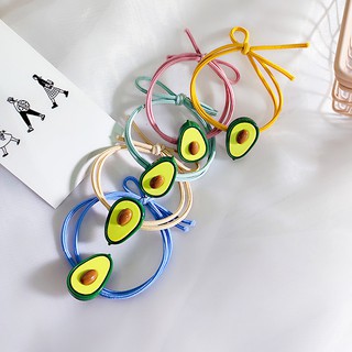 [Bán lẻ] Dây chun buộc tóc quả bơ - Phụ kiện cột tóc siêu xinh