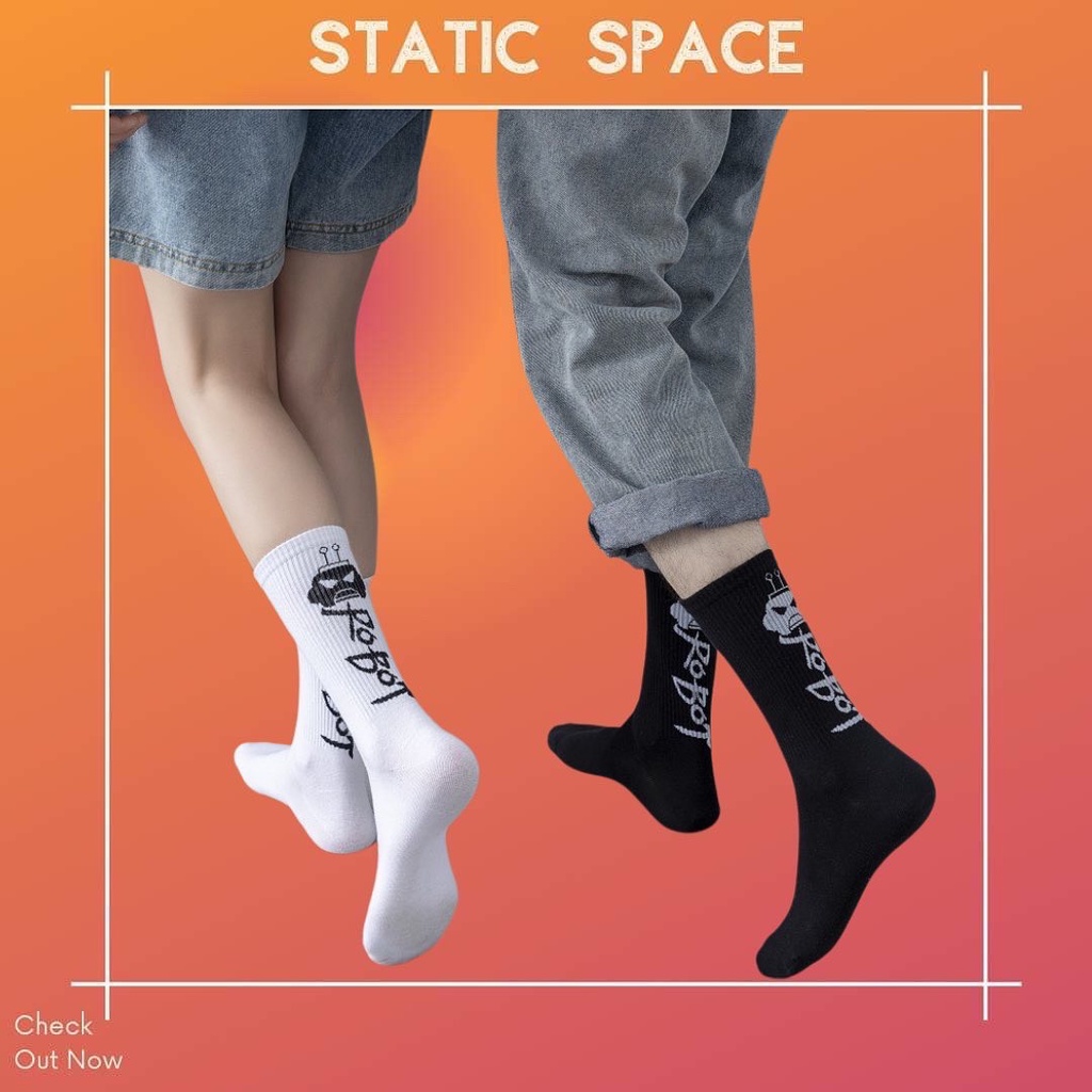 TẤT VỚ CAO CỔ NAM NỮ STYLE ROBOT - STATIC SPACE