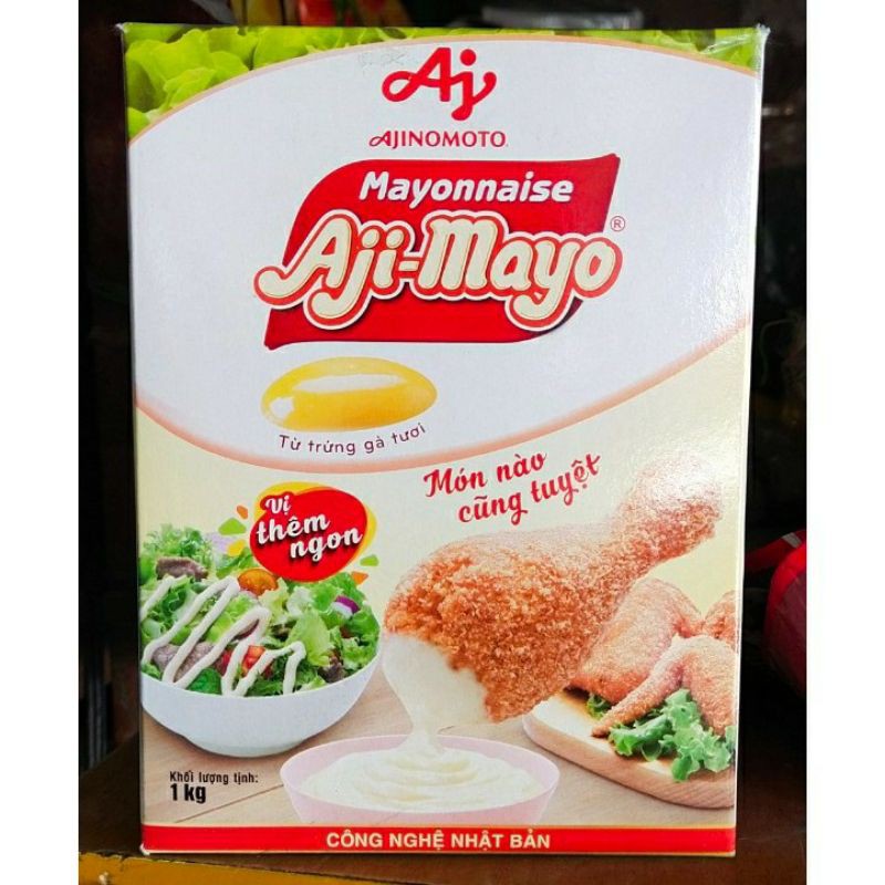 Sốt mayonnaise Aji-Mayo Ajinomoto hộp 1kg