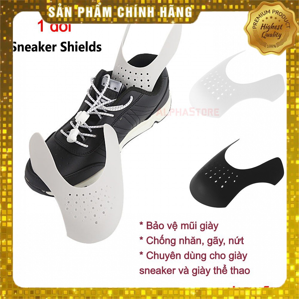 Bộ Lót Bảo Vệ Mũi Giày Shoe Shield (Loại 1, Nhựa Mềm) - Miếng Độn Chống Nhăn, Giữ Dáng Mũi Giầy Thể Thao Sneaker Shield