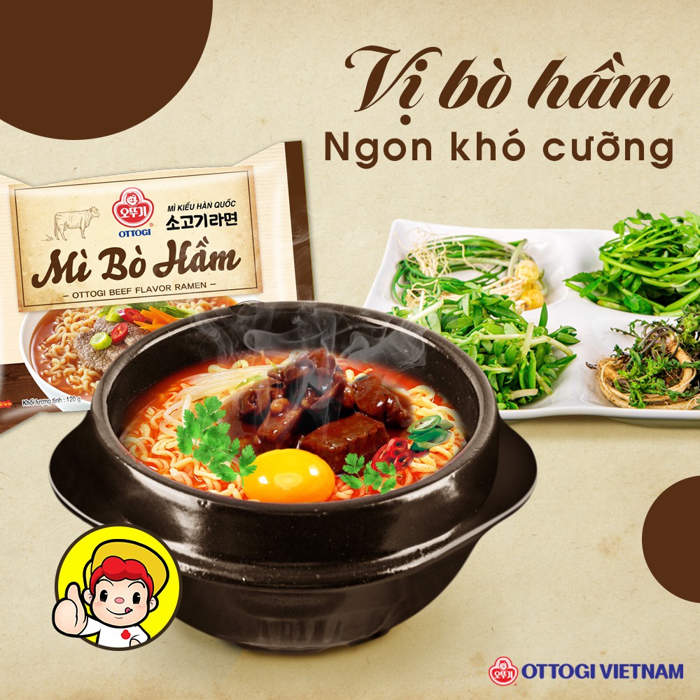Mì bò hầm Ottogi 70g, 120g