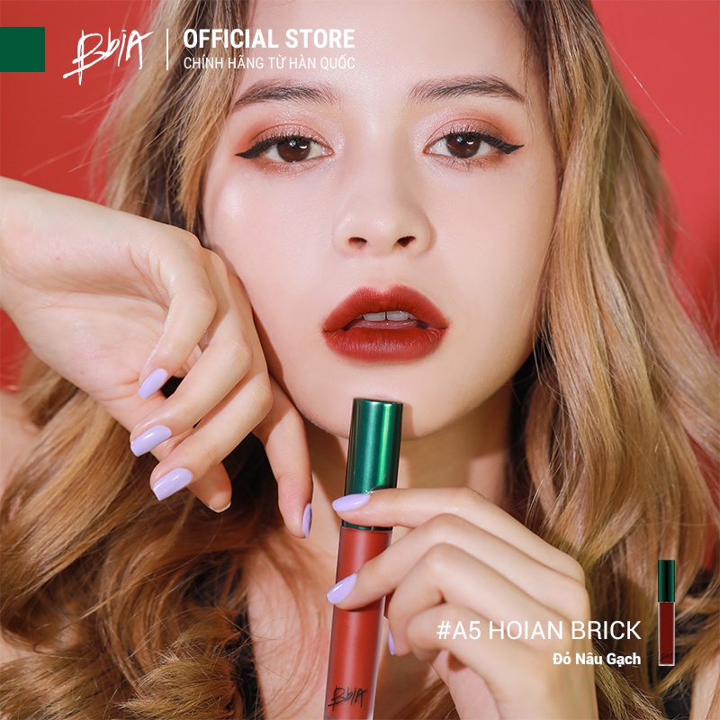 Son Kem Lì Bbia Last Velvet Lip Tint ASIA EDITION - A5 Hoian Brick 5g - Bbia Official Store