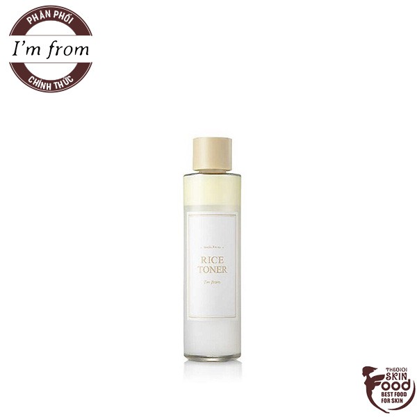 Nước Hoa Hồng Dưỡng Trắng, Giúp Da Săn Chắc Chiết Xuất Từ Gạo I'm From Rice Toner 150ml