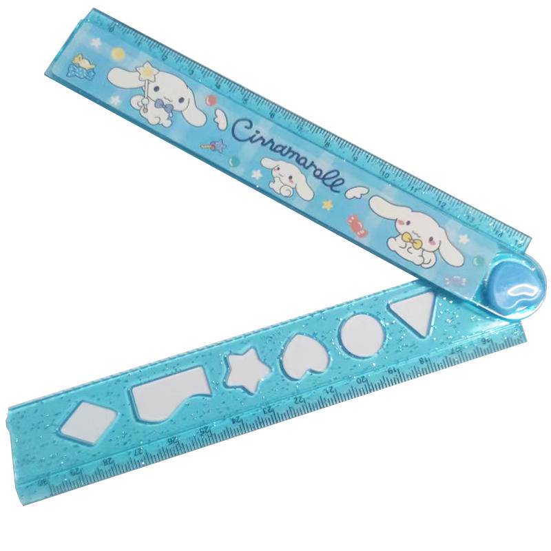 1 Thước Thẳng Gấp Được 30cm Bằng acrylic Trong Suốt Hoạt Hình Sanrio Mymelody Kuromi Cinnamoroll Purin