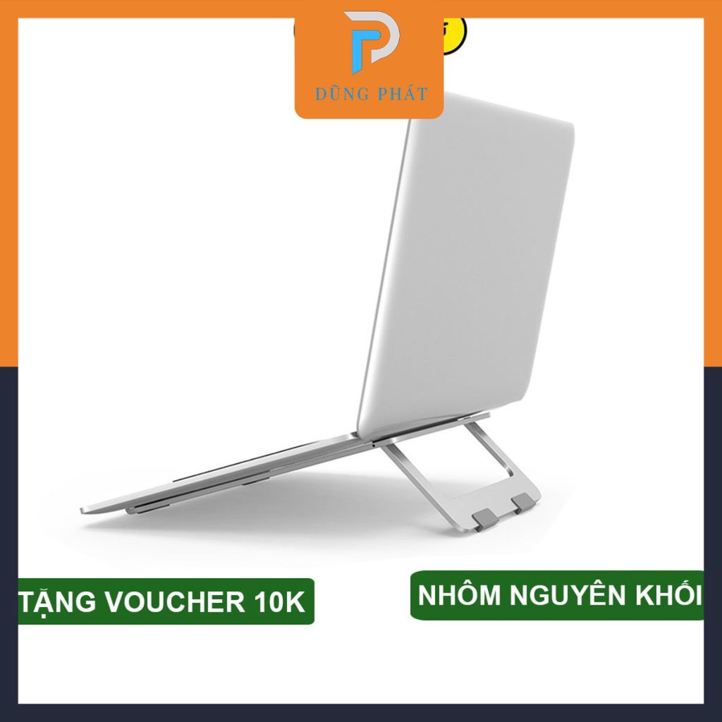 Đế tản nhiệt laptop, macbook, ipad HXSJ X5 bằng nhôm nguyên khối siêu mỏng nhẹ dùng cho máy 13- 15.6 inch