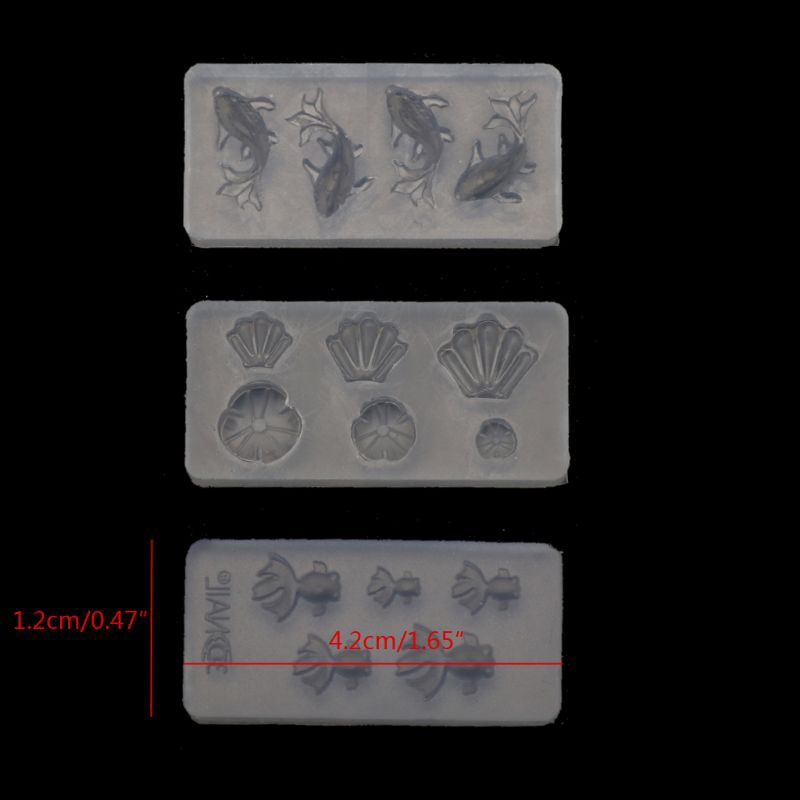 Set 3 Khuôn Nhựa Mini Làm Trang Sức