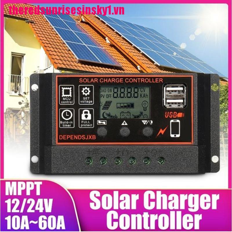 (3C) Bộ Điều Khiển Sạc Năng Lượng Mặt Trời 10a-60a Mppt 12v / 24v | BigBuy360 - bigbuy360.vn