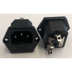 Ổ CẮM NGUỒN ĐẦU VÀO AC có CẦU CHÌ