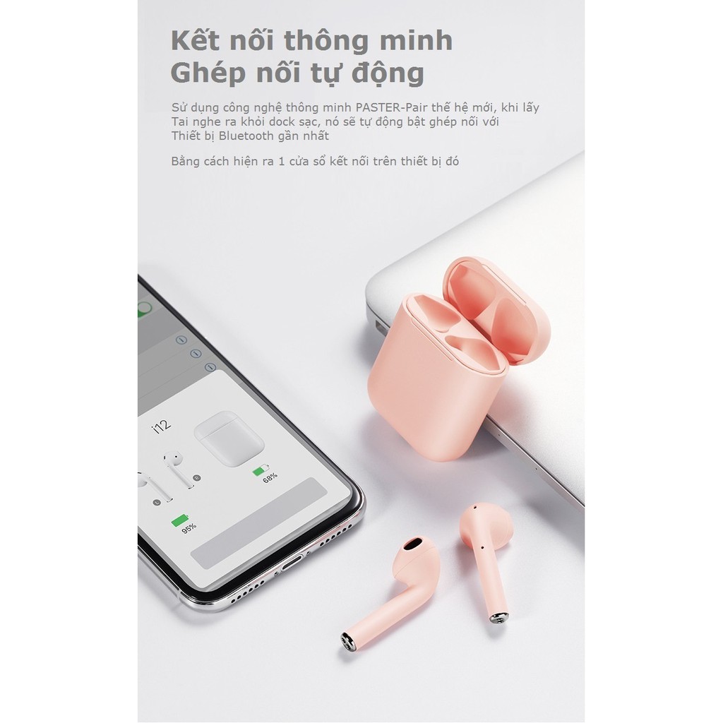 Tai Nghe Bluetooth 5.0 inPods i11 i12 Cảm Biến Chạm kèm hộp sạc mẫu mới nhất | BigBuy360 - bigbuy360.vn