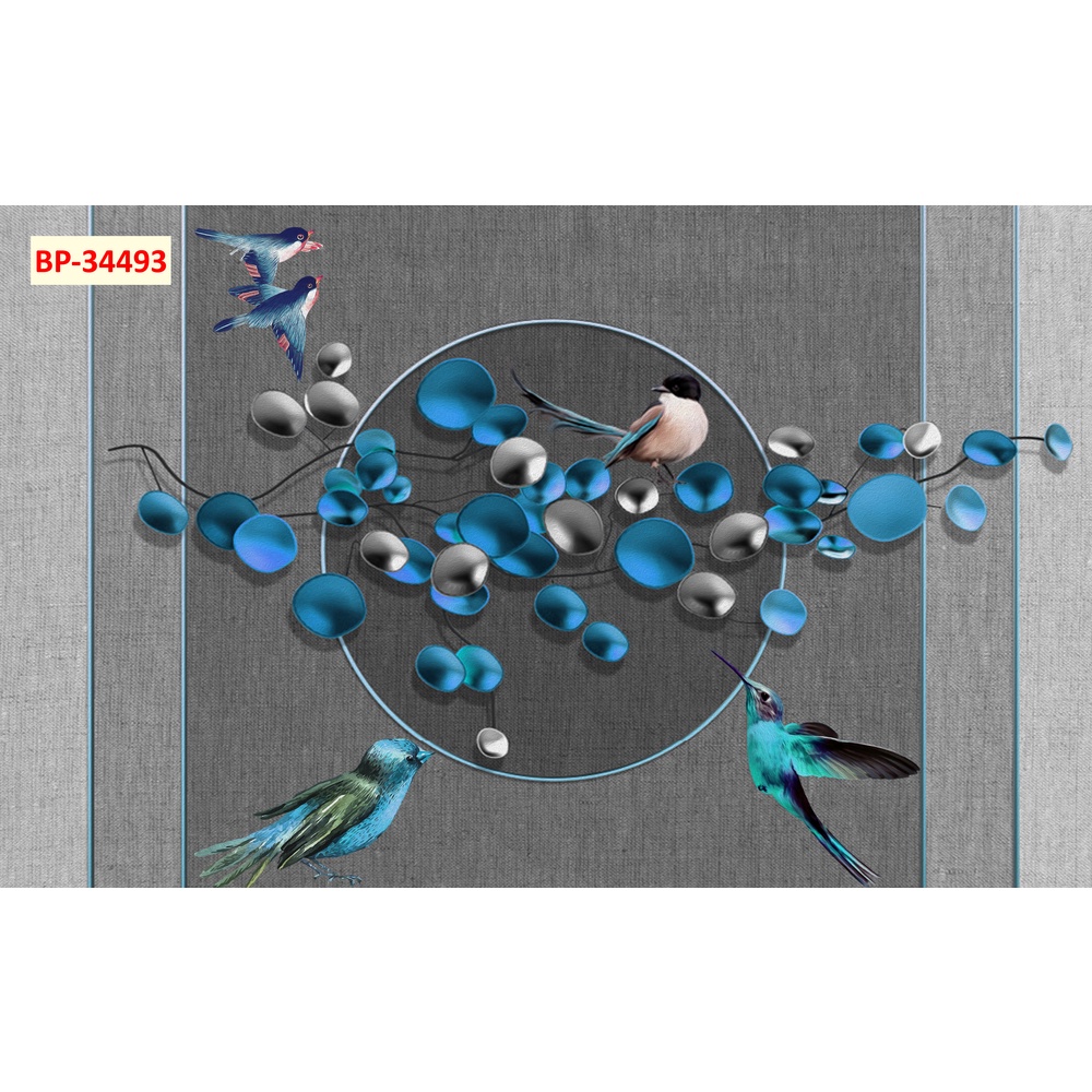 Tranh dán tường 3D phong cách INDOCHINE Đông Dương