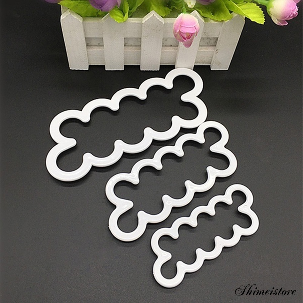 Set 3 Khuôn Nhựa Làm Bánh Tạo Hình Hoa Hồng 3D Tiện Dụng