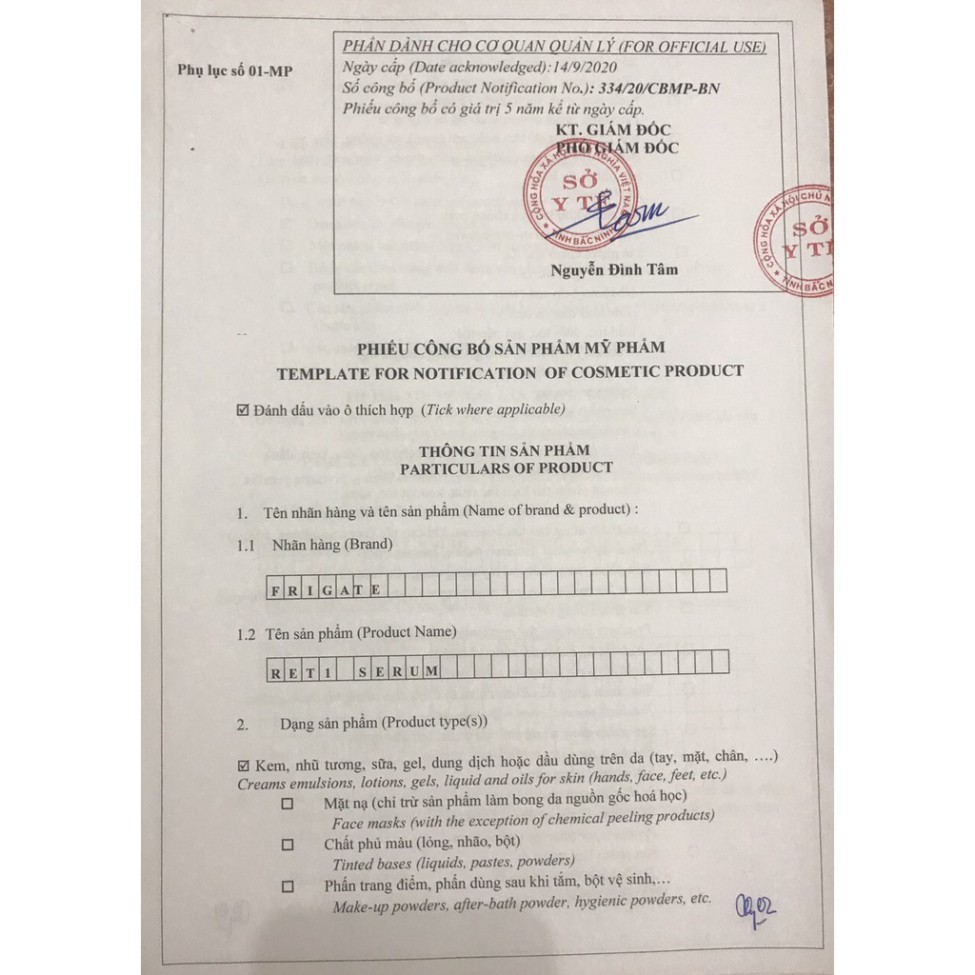 💥SERUM RET 1💥 - FRIGATE - CHỐNG LÃO HÓA, GIẢM MỤN, SE KHÍT LỖ CHÂN LÔNG - Shopmyphamtoigian