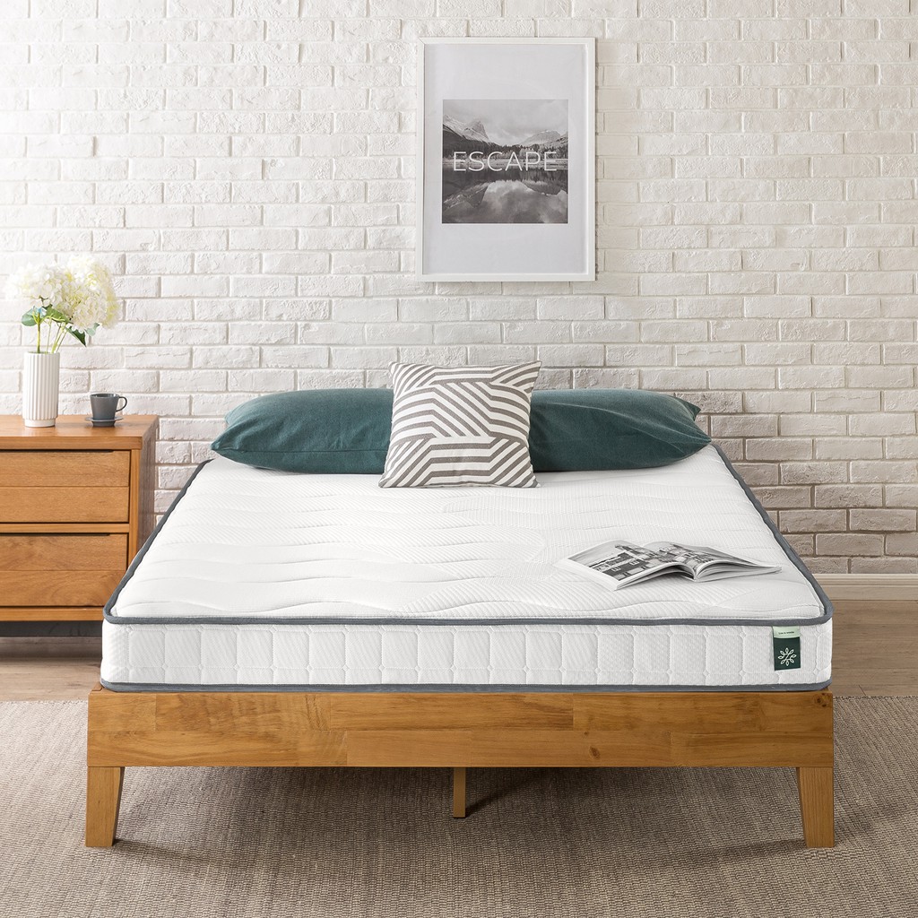 [Mã LIFEBKJAN1T giảm 8% Tối Đa 1 Triệu đơn 500K] Nệm Lò Xo Cao Su Zinus 18cm - 7in Bonnel Mattress