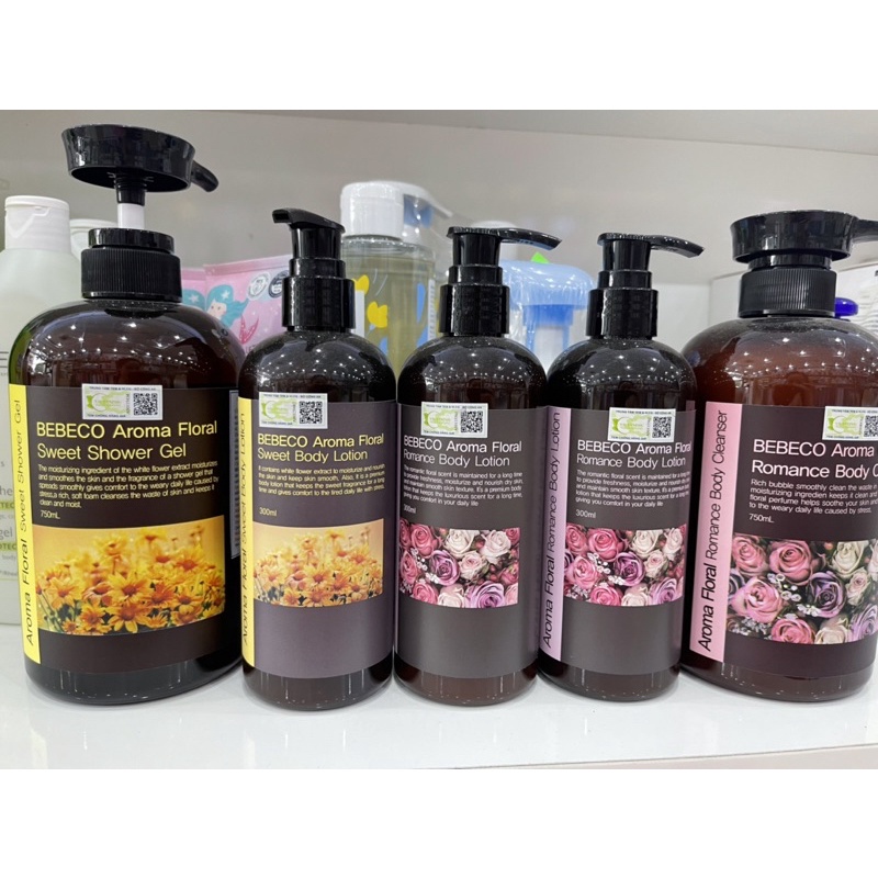 Sữa dưỡng thể aroma floral bebeco