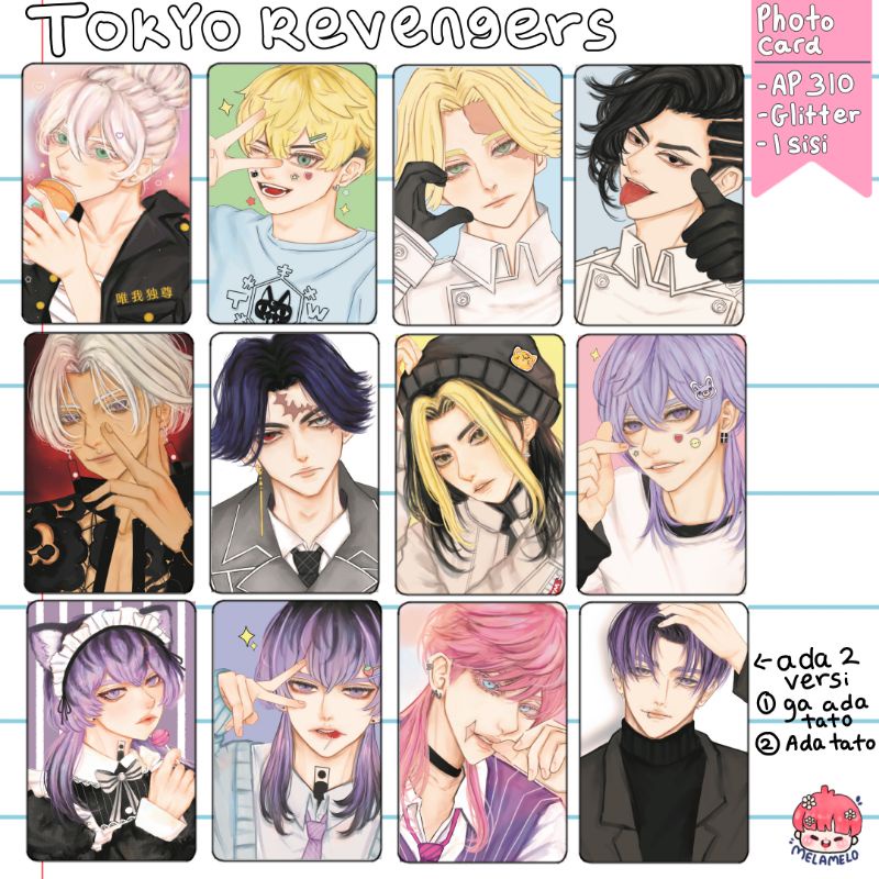 Thẻ Ảnh Phim Hoạt Hình Tokyo Revengers Pc