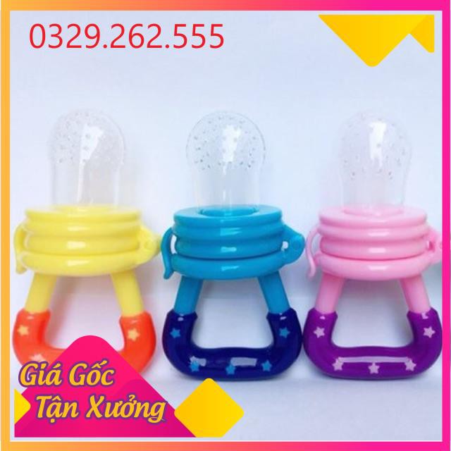 (Sale Khủng)  Túi nhai ăn dặm silicon an toàn cho bé