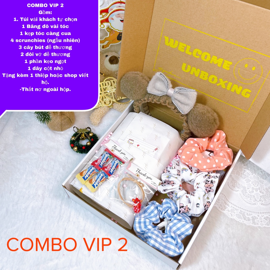 Combo Túi Vải Tote Quà Tặng Vip và Phụ Kiện Xinh Làm Quà Tặng dễ thương MILADEN.