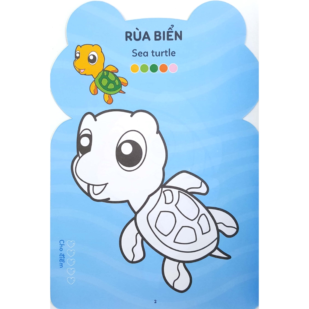 Sách - Tô Màu Hoàng Tử Ếch - Động Vật Dưới Biển